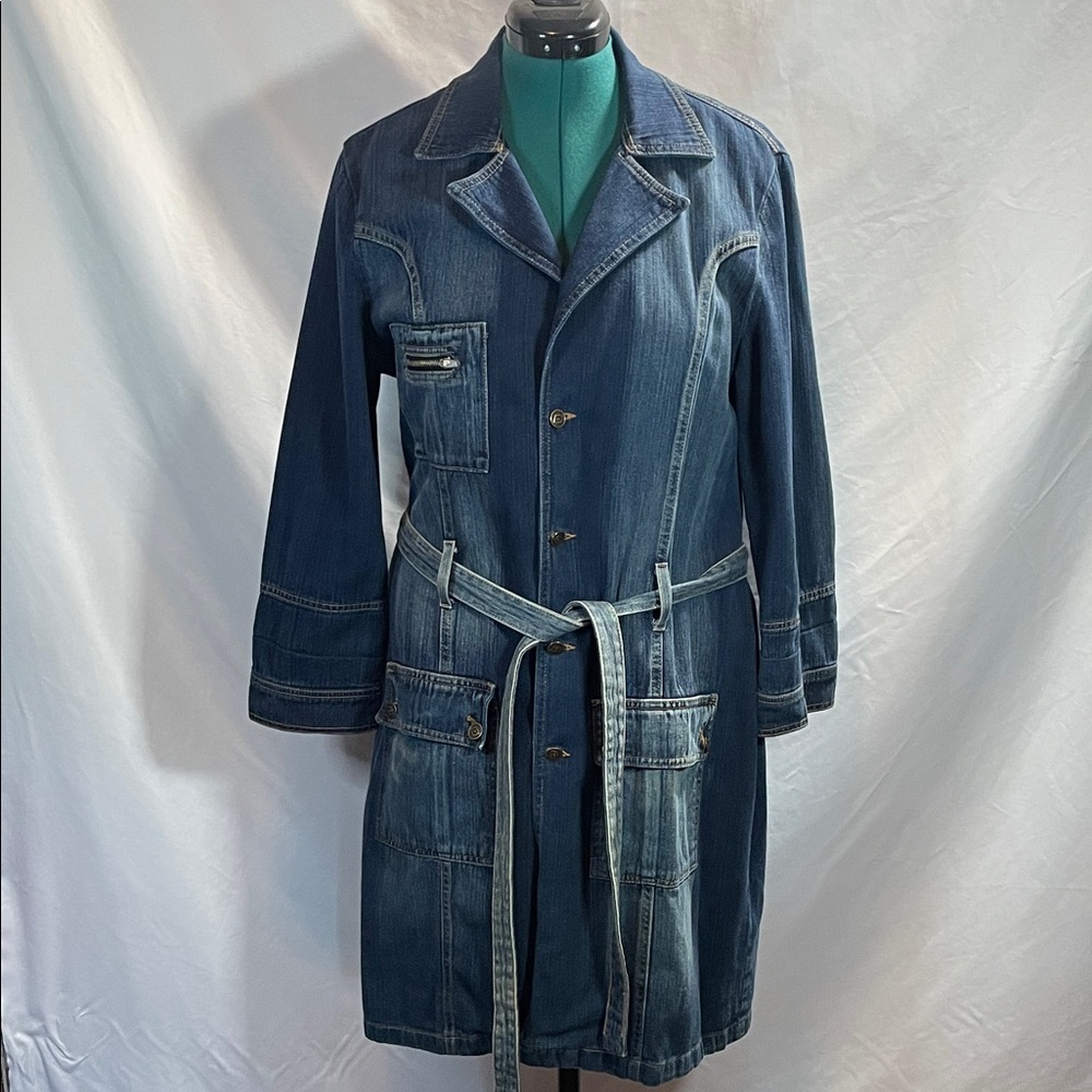 Daksul Women's Denim Belted Jean Jacket